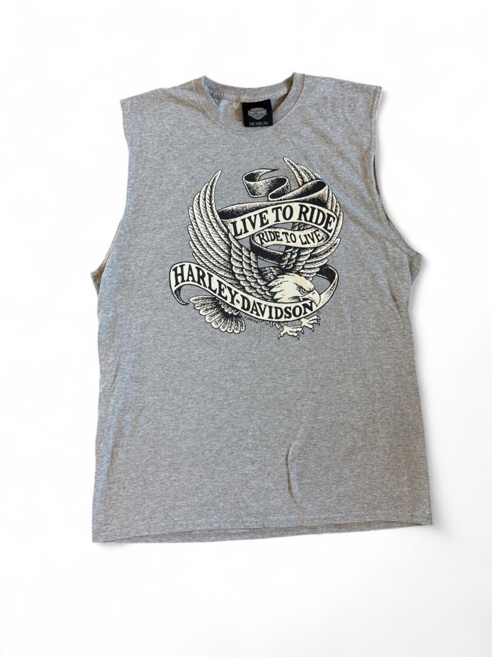 Harley-Davidson Museum "Live To Ride" Gray Tank Top